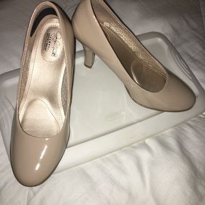Tan pumps